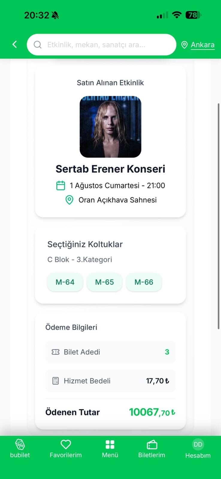 SERTAP ERENER KONSERİ
