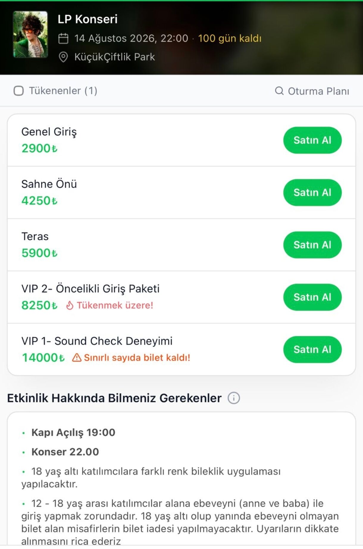 LP Istanbul Konseri