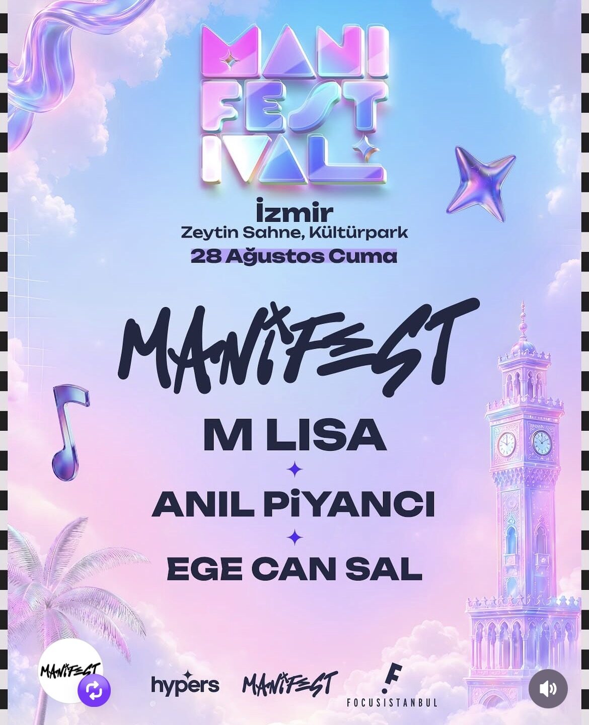 manifestival 1.gün sahne önü bilet