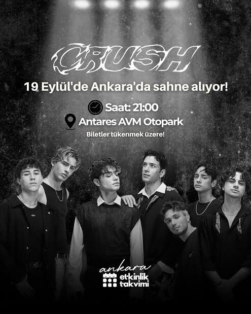 Ankara CRUSH tek kişi konser bileti