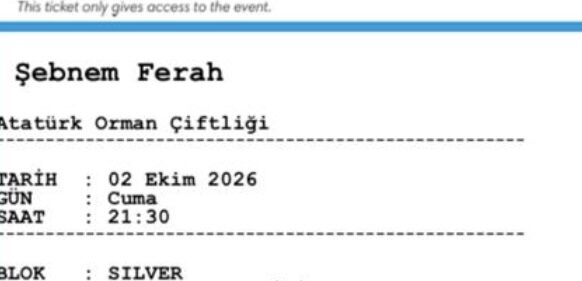 Şebnem ferah ankara konseri