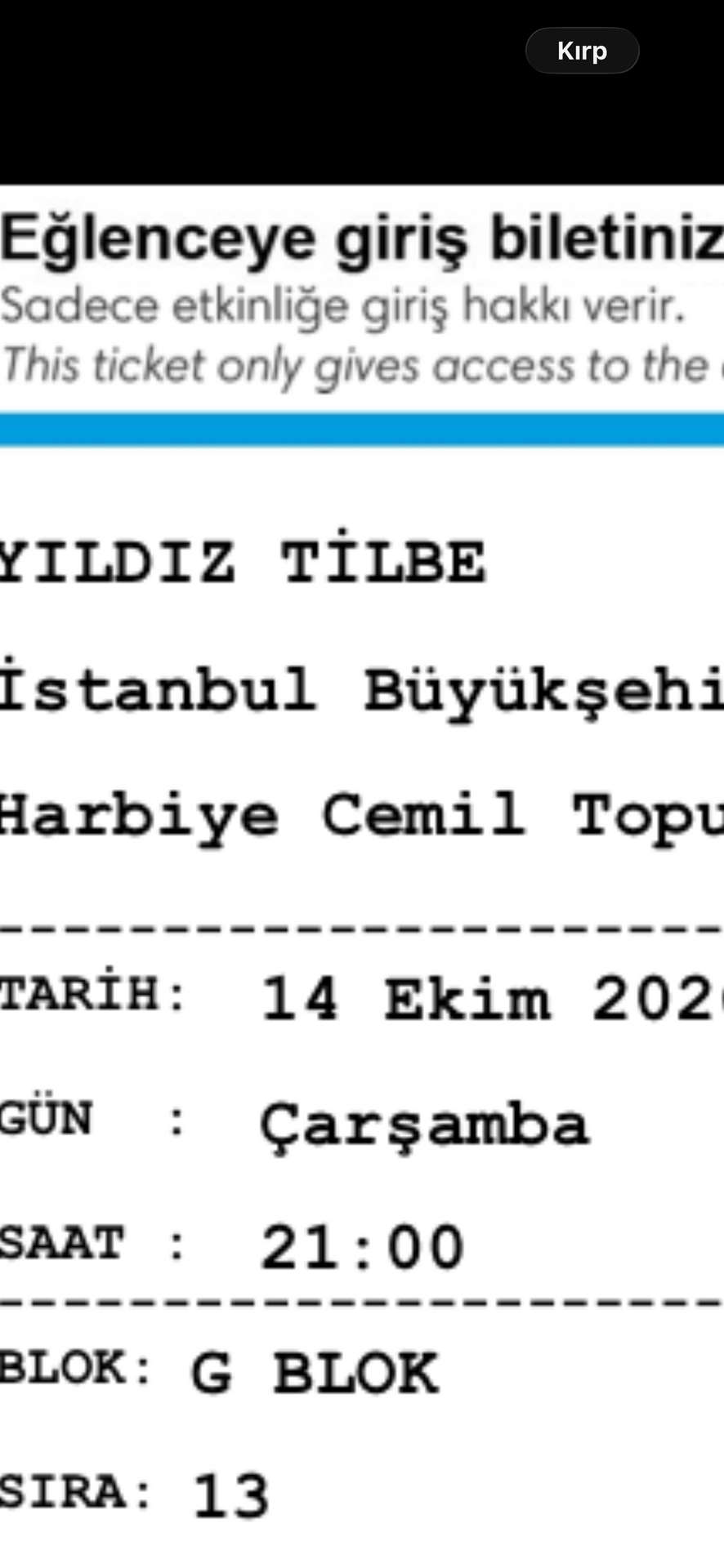 Yıldız tilbe harbiye
